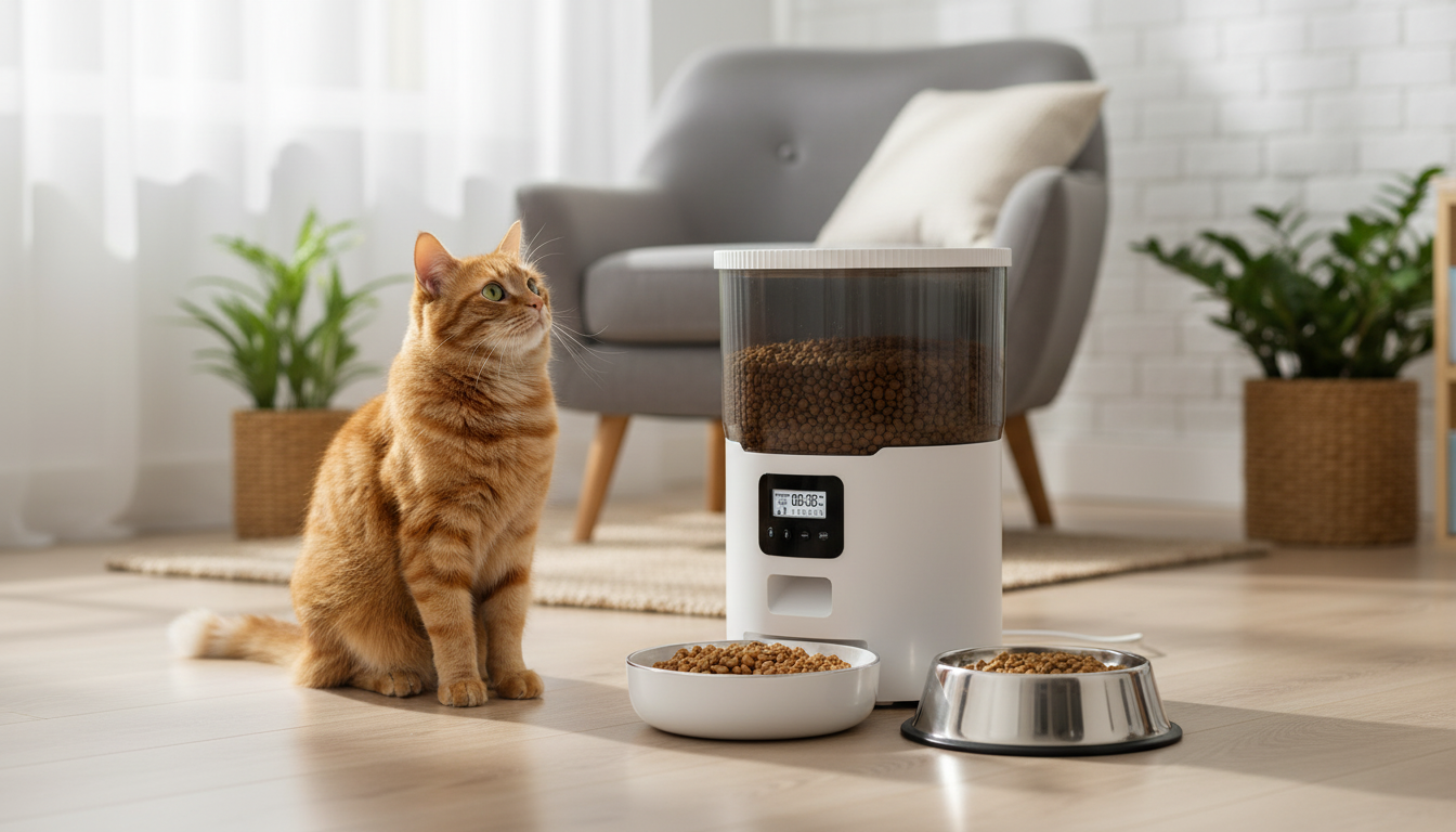 4L Smart Automatic Pet Feeder: Voice Timer + Steel Bowl