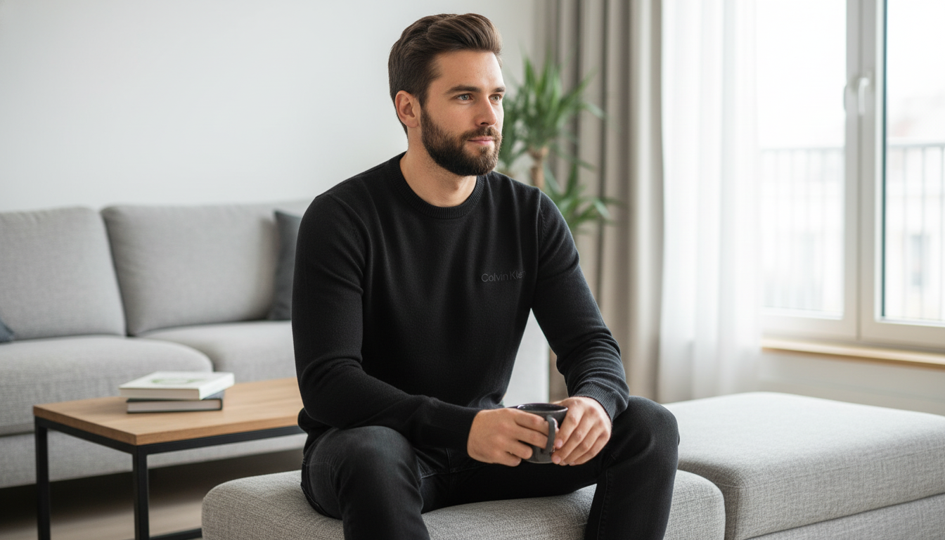 Calvin Klein Jeans Men’s Black Knitwear: Fit, Style & Care