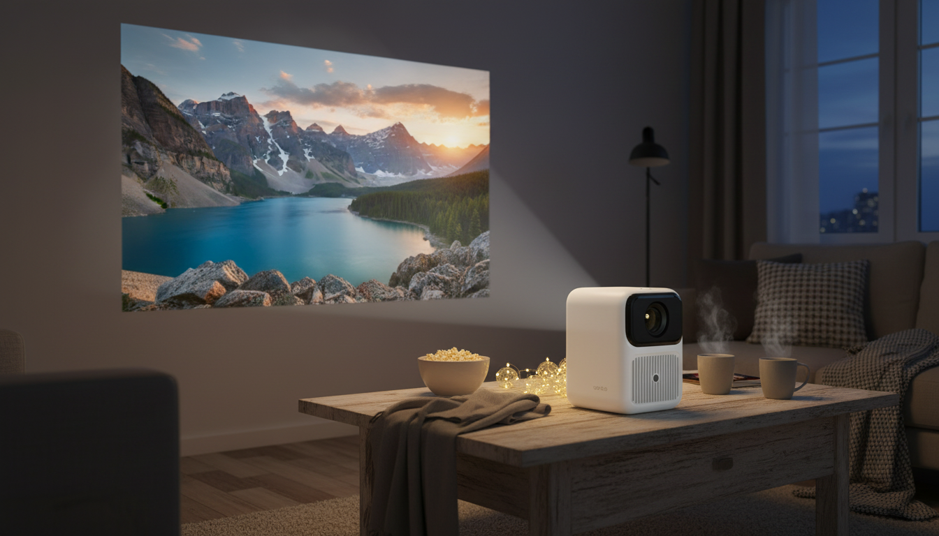Mini Projector Auto Focus + Dual Wi‑Fi 6: Easy Big Screen