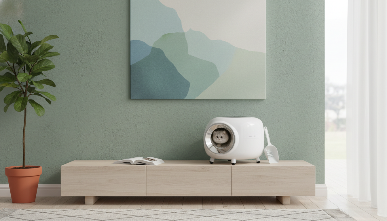 Record-Player Enclosed Cat Litter Box: Fit & Odor Tips