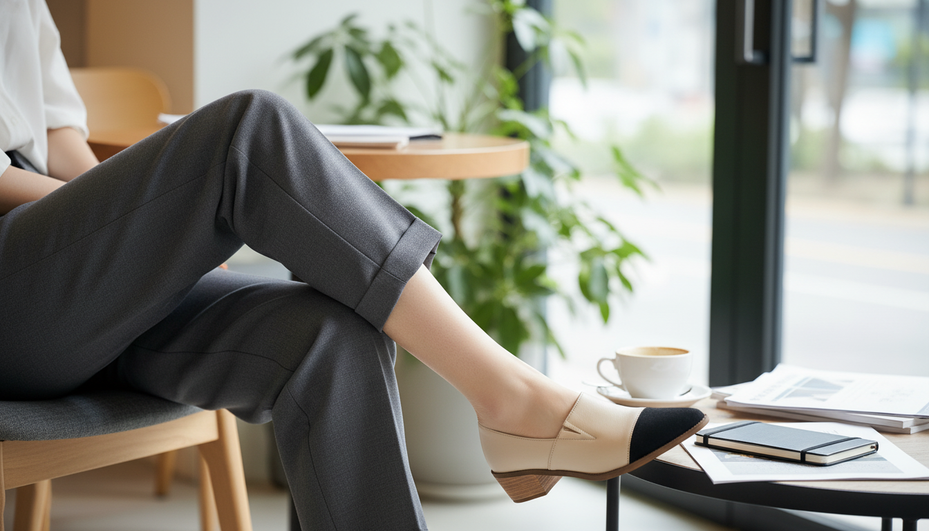 2025 Mid-Heel Genuine Leather Pumps for Work & Weekends