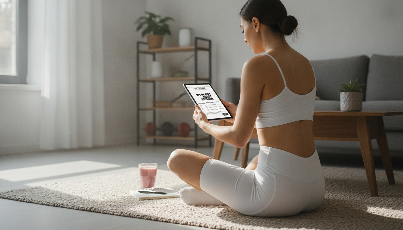 Workout Habit Builder Checklist: Show Up Every Week