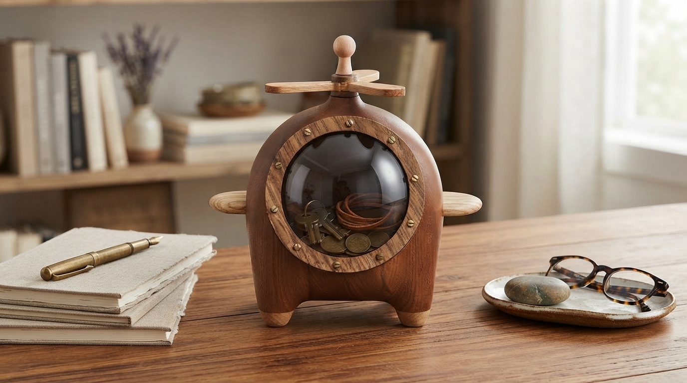 Handmade Solid Wood Storage Box for Stylish Clutter Control