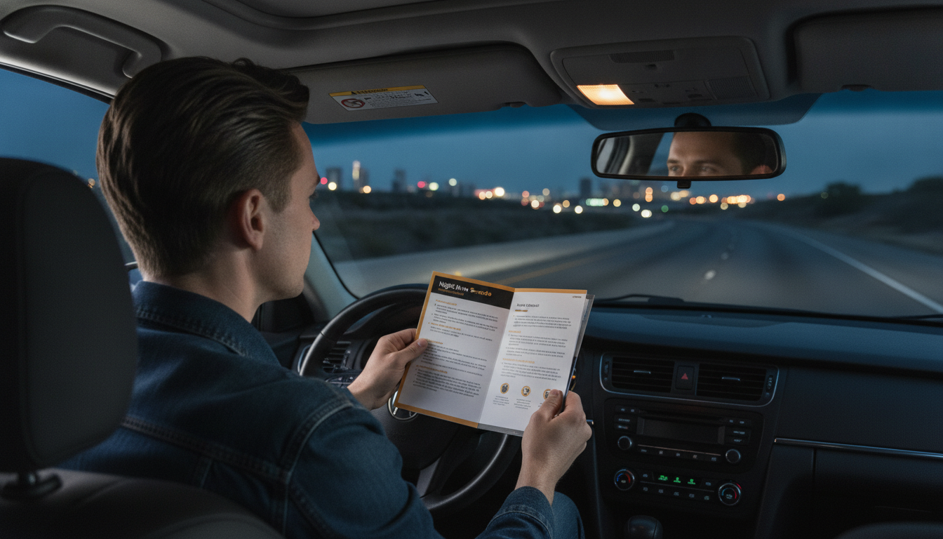 Night Driving Safety Checklist: Prep, Adjust, Respond