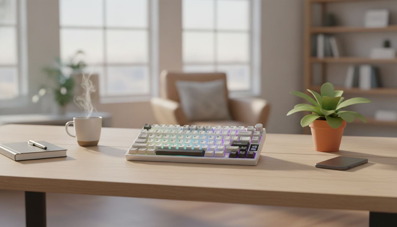 Wireless CNC Aluminum Keyboard: LCD + Hot‑Swap Freedom
